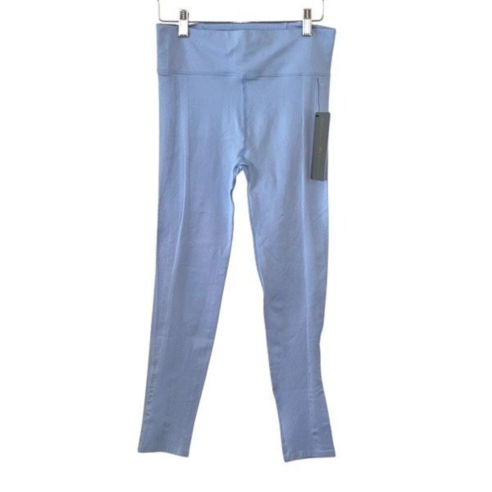 Harmony Balance Womens High Waist‎ Seamless Leggings Light Blue Medium NWT